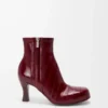 Stivaletto Bobine in pelle di anguilla bordeaux Stivaletto Bobine in pelle di anguilla bordeaux
