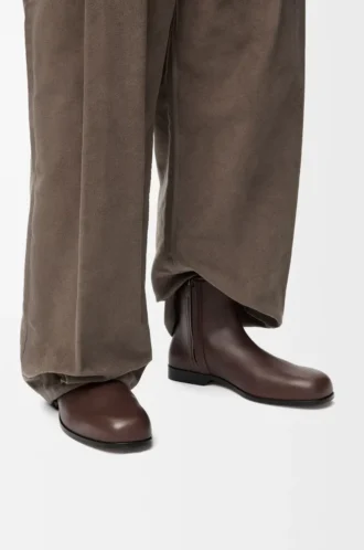 Stivaletto Bobine in pelle di vitello liscia Cacao