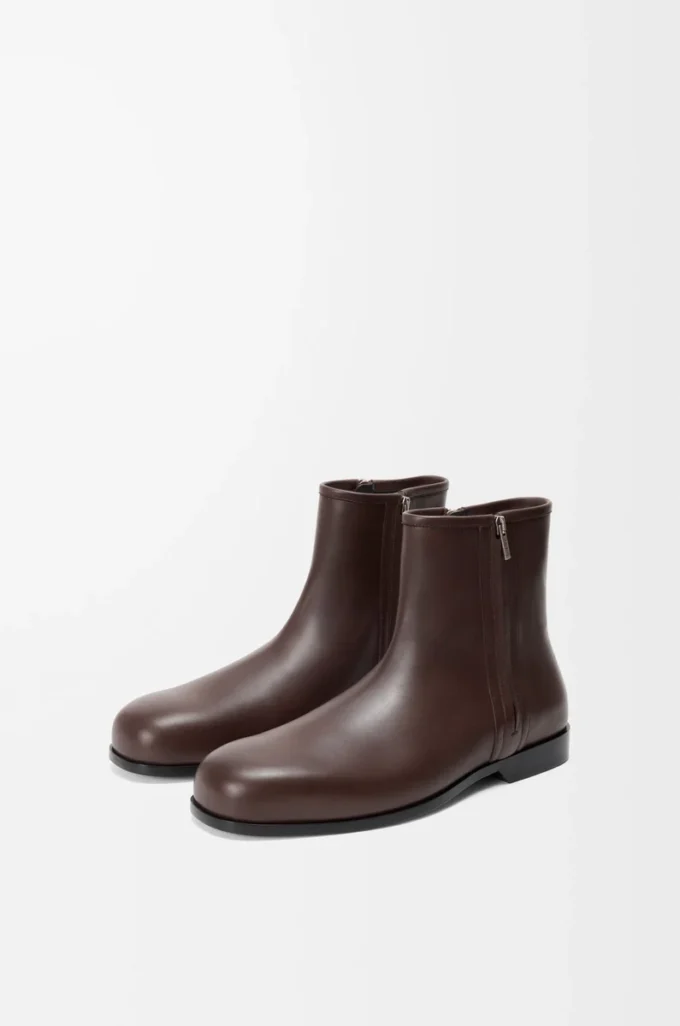 Stivaletto Bobine in pelle di vitello liscia Cacao Stivaletto Bobine in pelle di vitello liscia Cacao
