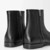 Stivaletto Bobine in pelle di vitello liscia nera