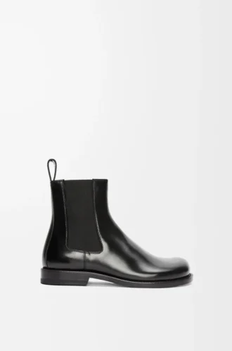 Stivaletto Chelsea Campo in pelle di vitello spazzolata nera