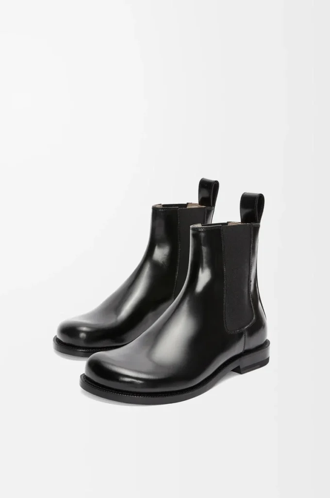 Stivaletto Chelsea Campo in pelle di vitello spazzolata nera Stivaletto Chelsea Campo in pelle di vitello spazzolata nera