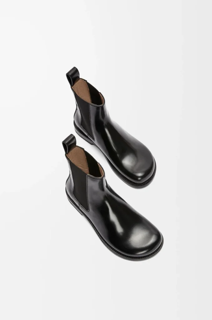Stivaletto Chelsea Campo in pelle di vitello spazzolata nera Stivaletto Chelsea Campo in pelle di vitello spazzolata nera