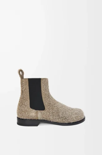 Stivaletto Chelsea Campo in pelle scamosciata spazzolata Verde kaki