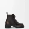 Stivaletto militare Sierra in pelle di vitello spazzolata Marrone scuro Stivaletto militare Sierra in pelle di vitello spazzolata Marrone scuro