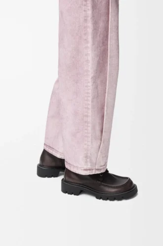 Stivaletto militare Sierra in pelle di vitello spazzolata Marrone scuro