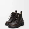 Stivaletto militare Sierra in pelle di vitello spazzolata Marrone scuro Stivaletto militare Sierra in pelle di vitello spazzolata Marrone scuro