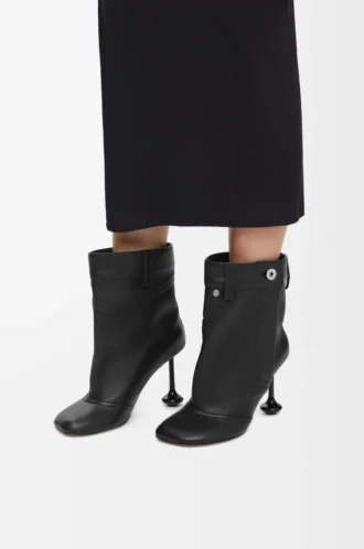 Stivaletto Toy Panta in nappa di agnello Nero