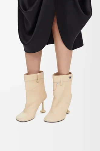 Stivaletto Toy Panta in pelle di agnello nappa Oat Milk