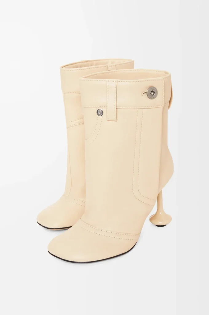 Stivaletto Toy Panta in pelle di agnello nappa Oat Milk Stivaletto Toy Panta in pelle di agnello nappa Oat Milk