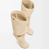Stivali sopra il ginocchio Toy in pelle di agnello nappa Oat Milk Stivali sopra il ginocchio Toy in pelle di agnello nappa Oat Milk