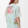 T-shirt ampia in cotone azzurro/multicolore T-shirt ampia in cotone azzurro/multicolore