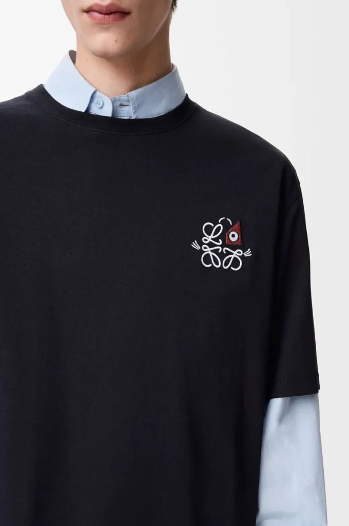 T-shirt ampia in cotone Blu navy T-shirt ampia in cotone Blu navy