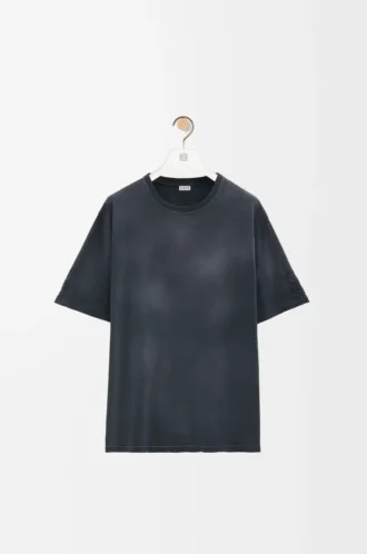 T-shirt ampia in cotone Nero