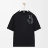 T-shirt ampia in cotone Nero T-shirt ampia in cotone Nero