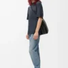 T-shirt ampia in cotone Nero T-shirt ampia in cotone Nero