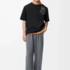 T-shirt ampia in cotone Nero T-shirt ampia in cotone Nero