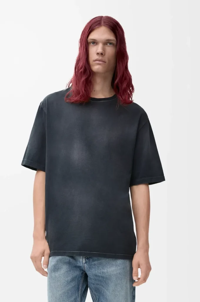 T-shirt ampia in cotone Nero T-shirt ampia in cotone Nero
