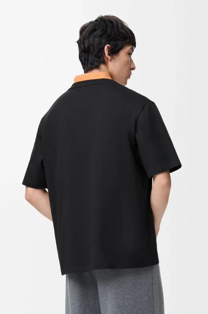 T-shirt ampia in cotone Nero T-shirt ampia in cotone Nero