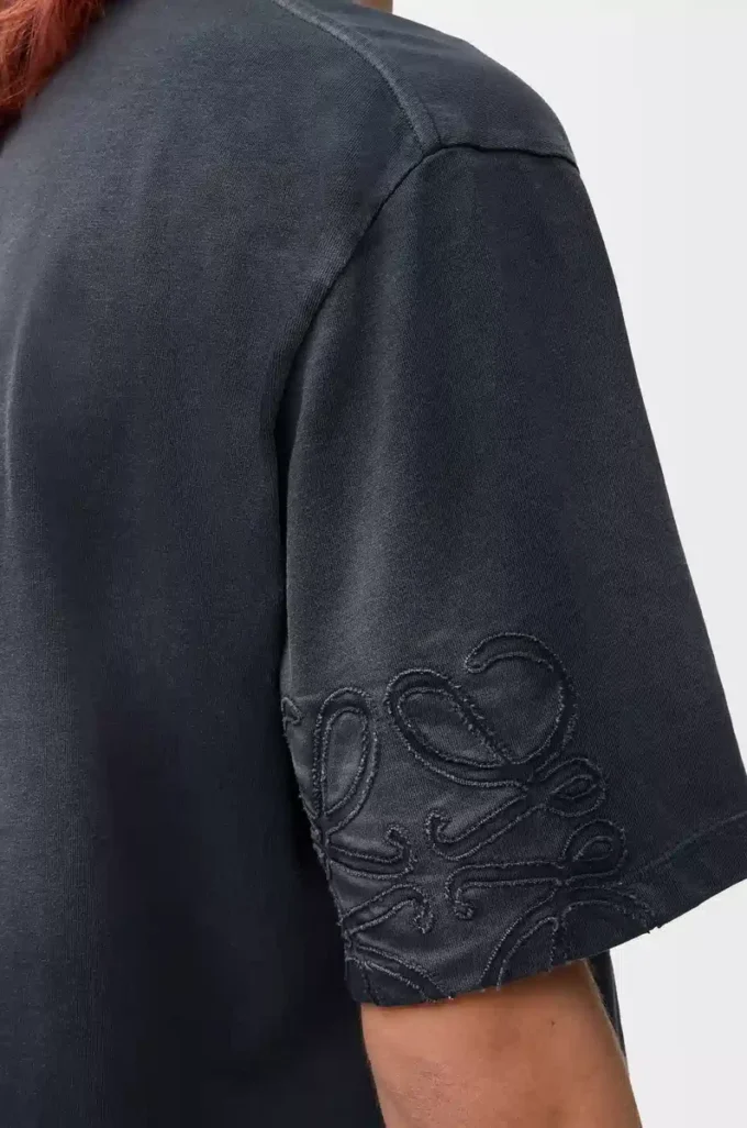 T-shirt ampia in cotone Nero T-shirt ampia in cotone Nero
