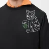 T-shirt ampia in cotone Nero T-shirt ampia in cotone Nero