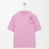 T-shirt ampia in cotone rosa T-shirt ampia in cotone rosa