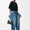 T-shirt corta in cotone Nero T-shirt corta in cotone Nero
