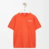 T-shirt dal taglio morbido in cotone Arancione T-shirt dal taglio morbido in cotone Arancione