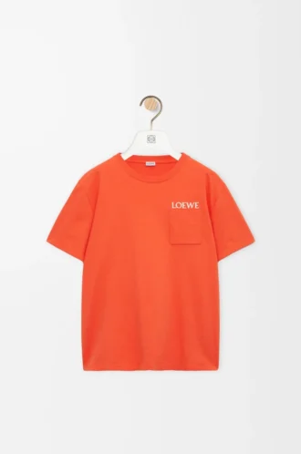 T-shirt dal taglio morbido in cotone Arancione