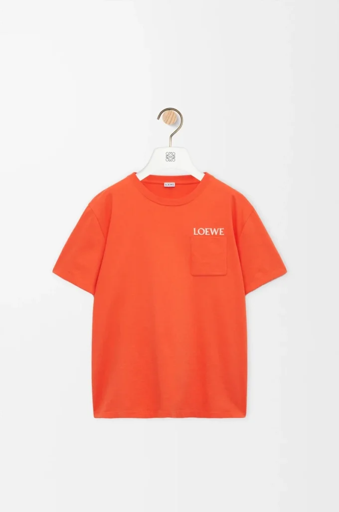 T-shirt dal taglio morbido in cotone Arancione T-shirt dal taglio morbido in cotone Arancione
