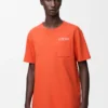 T-shirt dal taglio morbido in cotone Arancione T-shirt dal taglio morbido in cotone Arancione