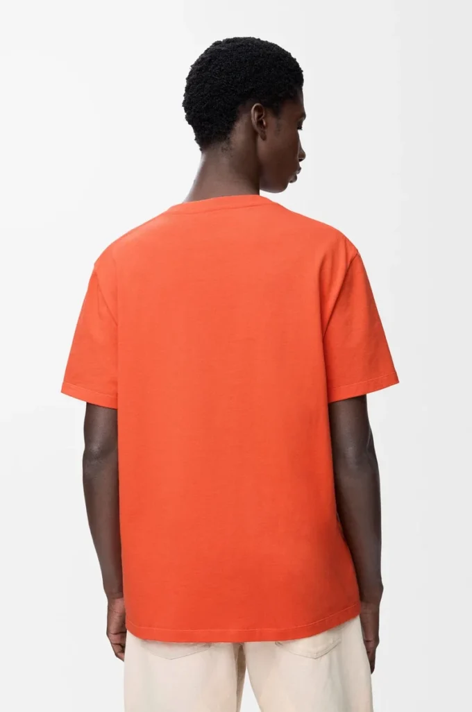 T-shirt dal taglio morbido in cotone Arancione T-shirt dal taglio morbido in cotone Arancione