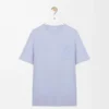 T-shirt dal taglio morbido in cotone azzurro T-shirt dal taglio morbido in cotone azzurro