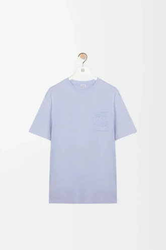 T-shirt dal taglio morbido in cotone azzurro