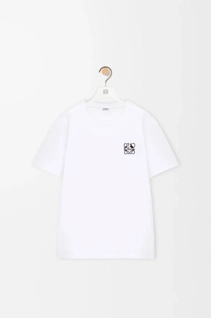 T-shirt dal taglio morbido in cotone bianco T-shirt dal taglio morbido in cotone bianco