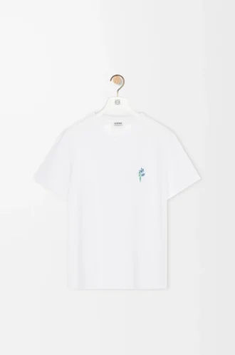 T-shirt dal taglio morbido in cotone Bianco