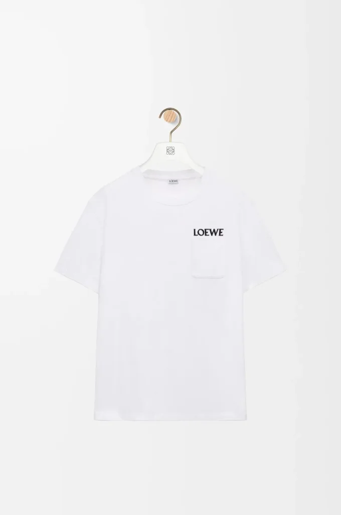 T-shirt dal taglio morbido in cotone bianco T-shirt dal taglio morbido in cotone bianco