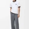 T-shirt dal taglio morbido in cotone bianco T-shirt dal taglio morbido in cotone bianco