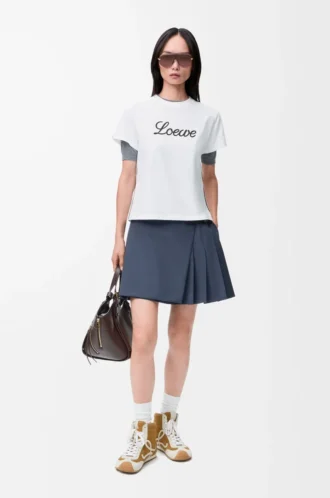 T-shirt dal taglio morbido in cotone Bianco