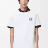 T-shirt dal taglio morbido in cotone bianco T-shirt dal taglio morbido in cotone bianco