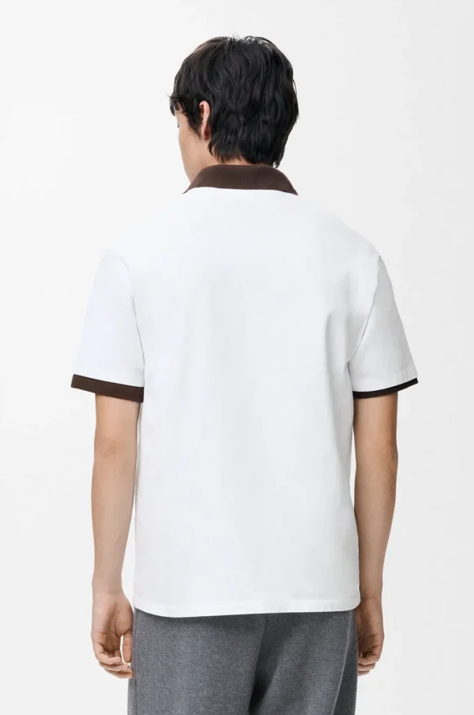 T-shirt dal taglio morbido in cotone bianco T-shirt dal taglio morbido in cotone bianco