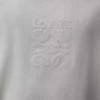 T-shirt dal taglio morbido in cotone grigio chiaro T-shirt dal taglio morbido in cotone grigio chiaro