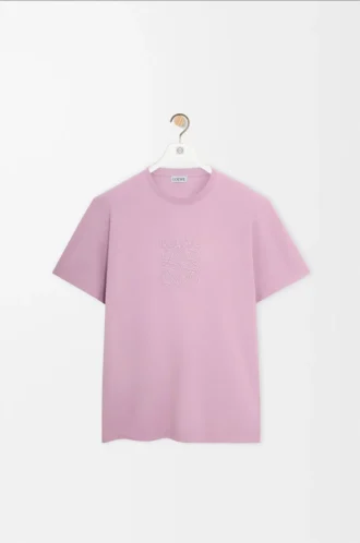 T-shirt dal taglio morbido in cotone lilla T-shirt dal taglio morbido in cotone lilla