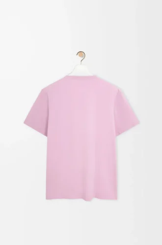 T-shirt dal taglio morbido in cotone lilla T-shirt dal taglio morbido in cotone lilla