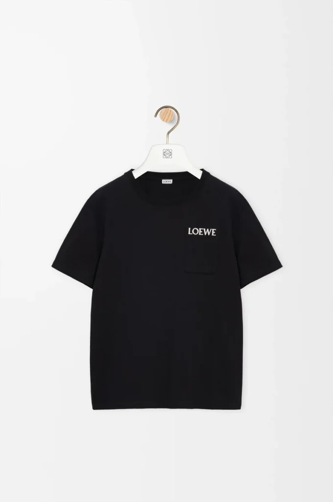 T-shirt dal taglio morbido in cotone Nero