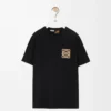 T-shirt dal taglio morbido in cotone Nero