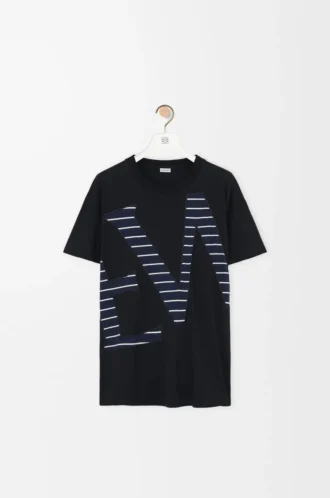 T-shirt dal taglio morbido in cotone Nero