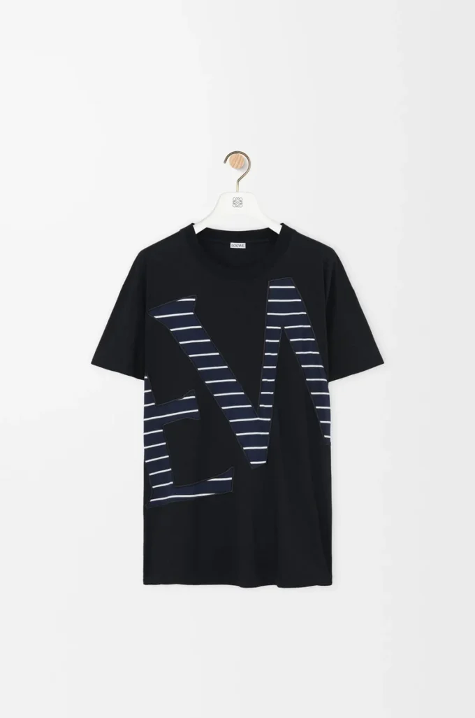 T-shirt dal taglio morbido in cotone Nero