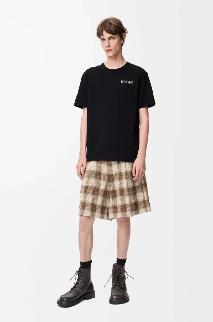 T-shirt dal taglio morbido in cotone Nero