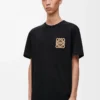 T-shirt dal taglio morbido in cotone Nero
